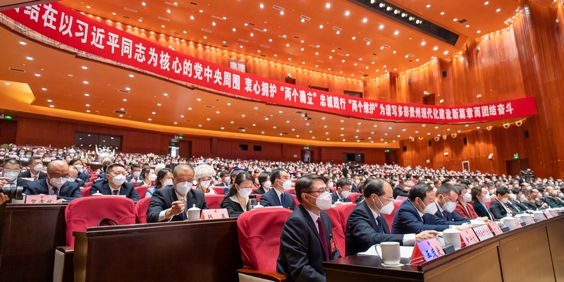 貴州省第十四屆人民代表大會(huì)第一次會(huì)議現(xiàn)場(chǎng)。人民網(wǎng)記者 涂敏攝