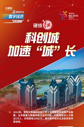 【聚焦2023數博會】三原色看貴陽貴安數字經濟“成績單”丨硬核紅·科創(chuàng)城加速“城”長