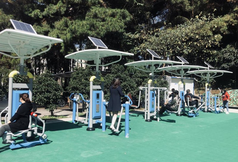 3、金陽街道松園社區(qū)智能健身驛站。