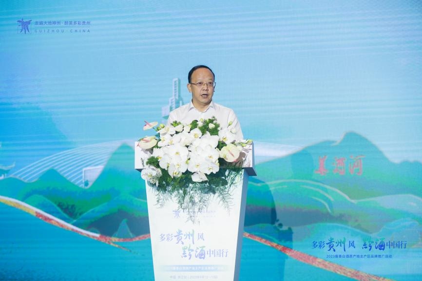 貴州省工業(yè)和信息化廳黨組成員、副廳長汪家強(qiáng)發(fā)言。