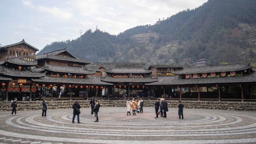 西江苗寨，一座讓你樂而忘返的深山秘境。姚晶權(quán)攝