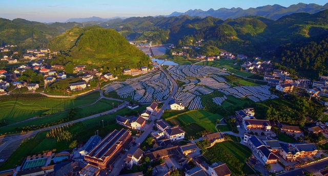 遵義市播州區(qū)楓香鎮(zhèn)花茂村新貌。貴州省農(nóng)業(yè)農(nóng)村廳供圖