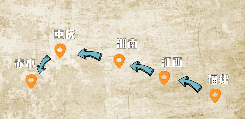 黎理泰引種路線圖。