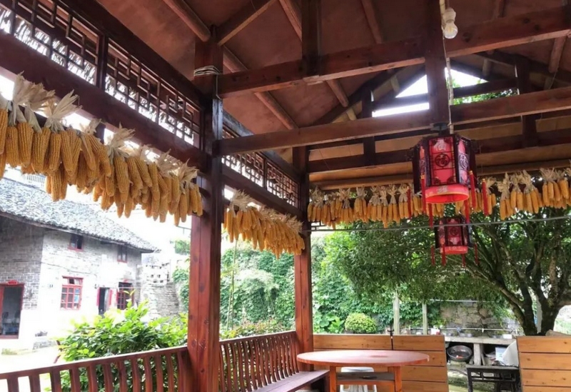 民宿小院。劉琳攝
