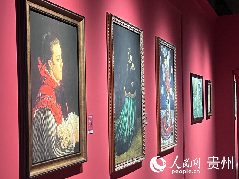 貴陽國際時尚發(fā)布中心正在展出的“印象莫奈·時光映跡藝術(shù)展”一隅。人民網(wǎng) 陳潔泉攝