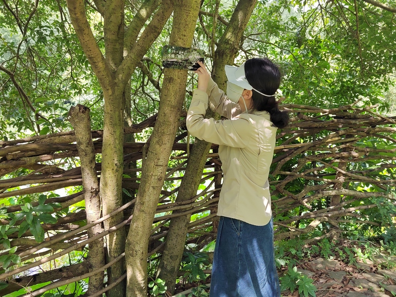 貴陽阿哈湖國家濕地公園的動植物有了“身份卡” 。陳雨倩拍攝 (2)