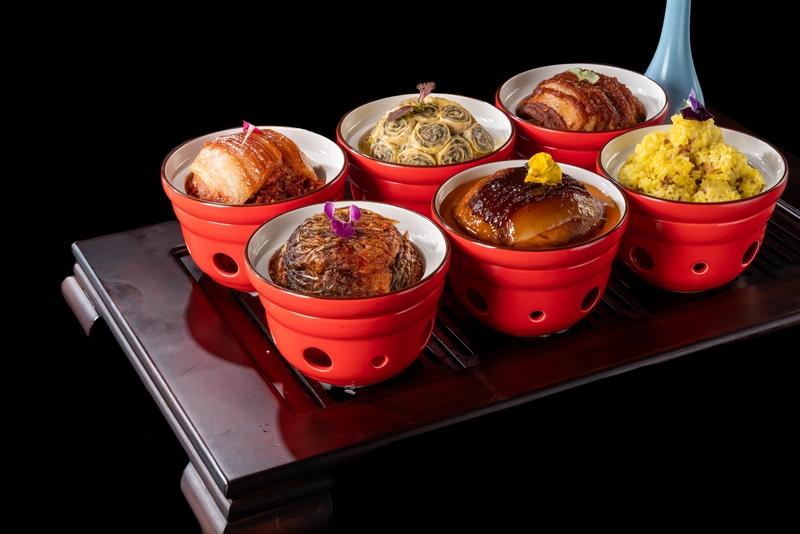 侗家特色六扣碗。貴州飯店供圖
