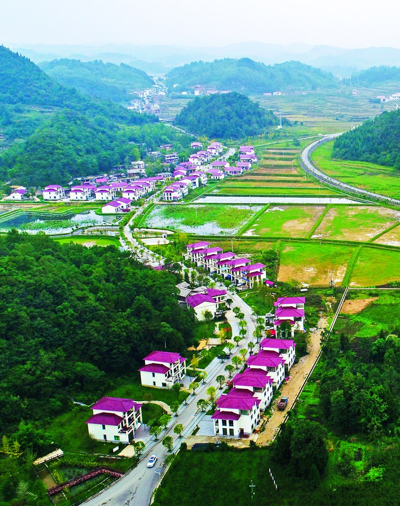 3 安順市西秀區(qū)雙堡鎮(zhèn)大壩村農(nóng)村公路 。燕春攝 攝