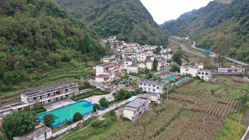 赫章縣平頂村村容村貌。謝永奇 攝