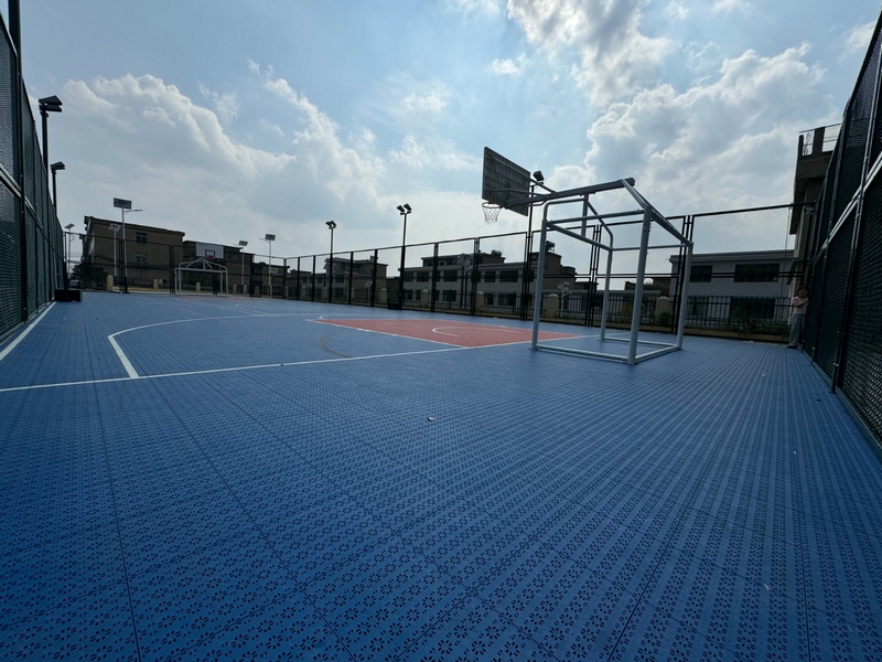 茶林村多功能球場。劉曉麗 攝