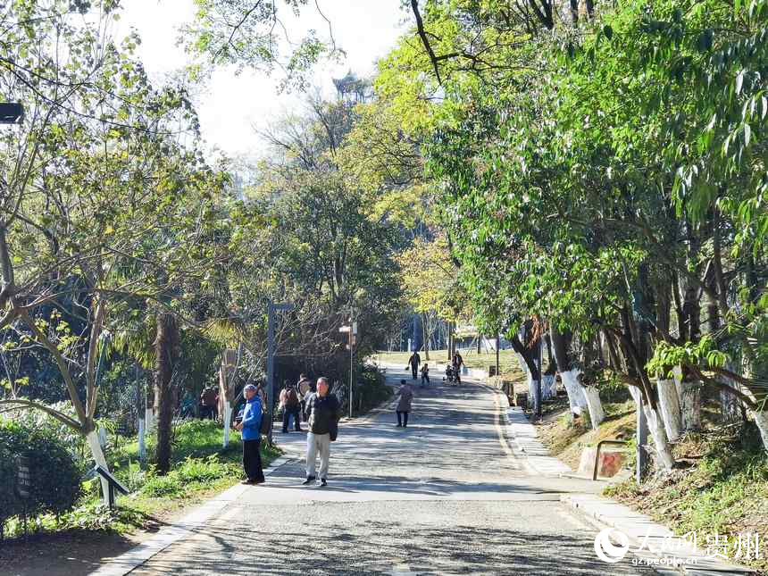 公園內(nèi)休閑放松的市民游客絡(luò)繹不絕。人民網(wǎng)記者 王秀芳攝