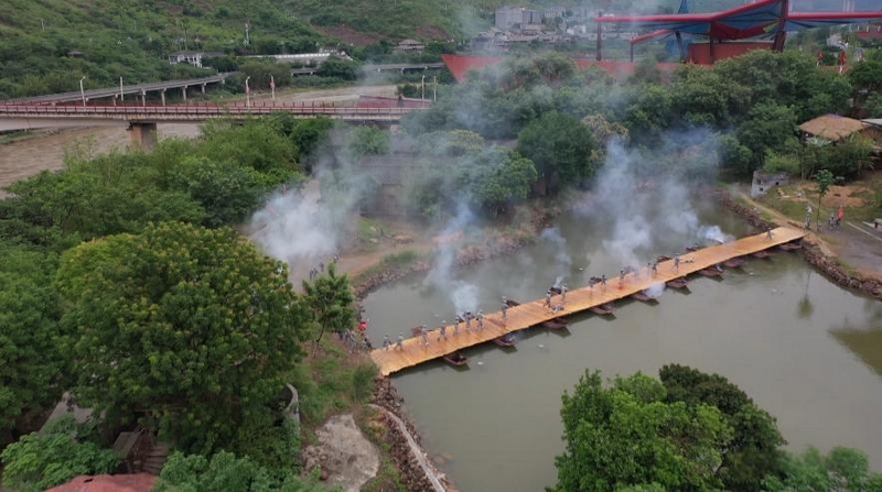 四渡赤水實(shí)景體驗(yàn)園。（習(xí)水融媒供圖）