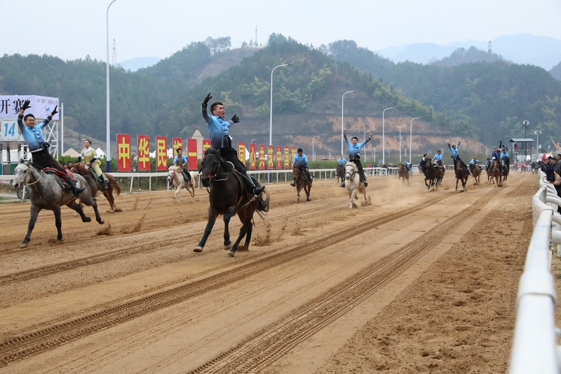 1 “村馬”比賽現(xiàn)場
