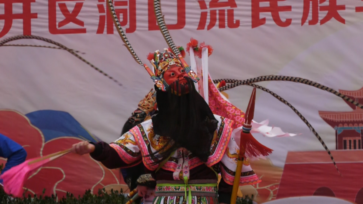 地戲表演。