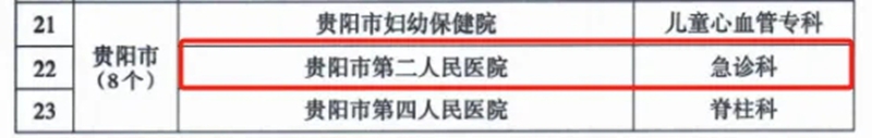 立項(xiàng)名單。貴陽(yáng)市第二人民醫(yī)院供圖