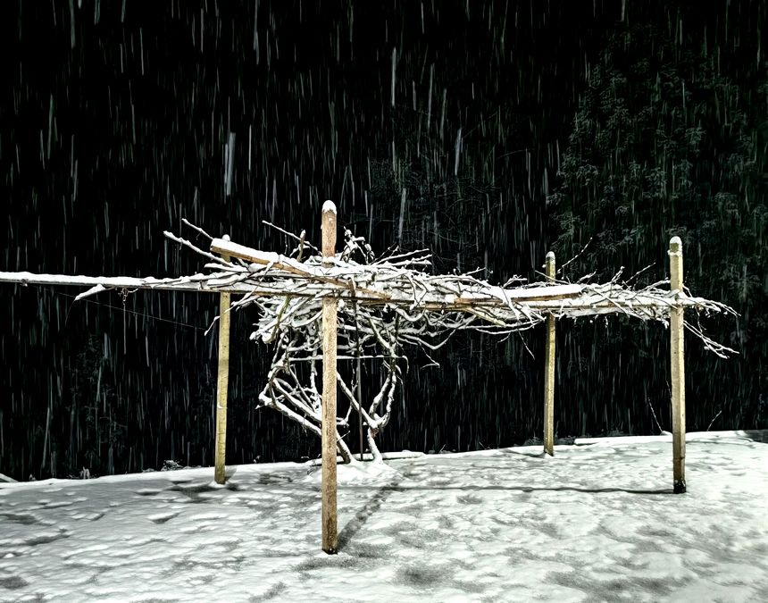 赫章縣雙坪鄉(xiāng)迎來2025年第一場(chǎng)雪。管彥博攝