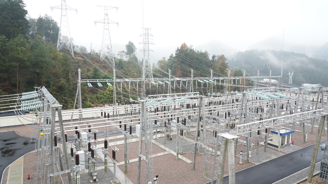 甕安縣110千伏白沙變電站。