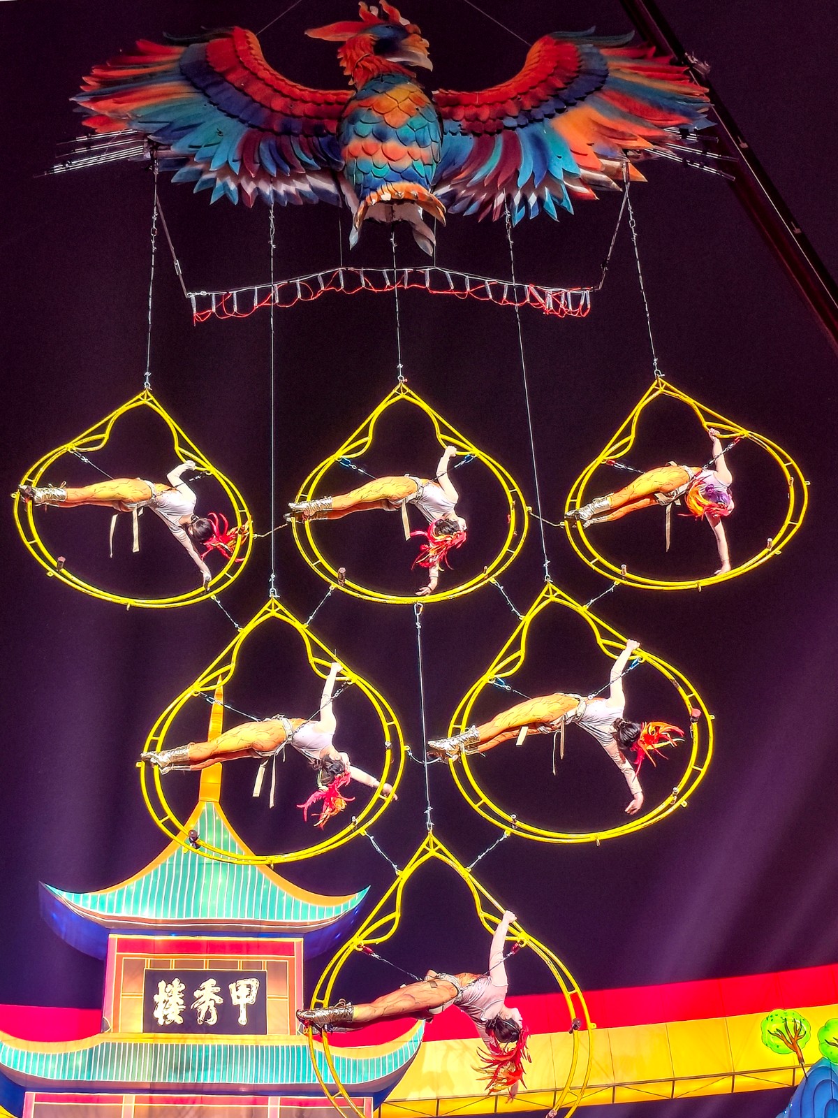 雜技大秀《火焰神鳥》。