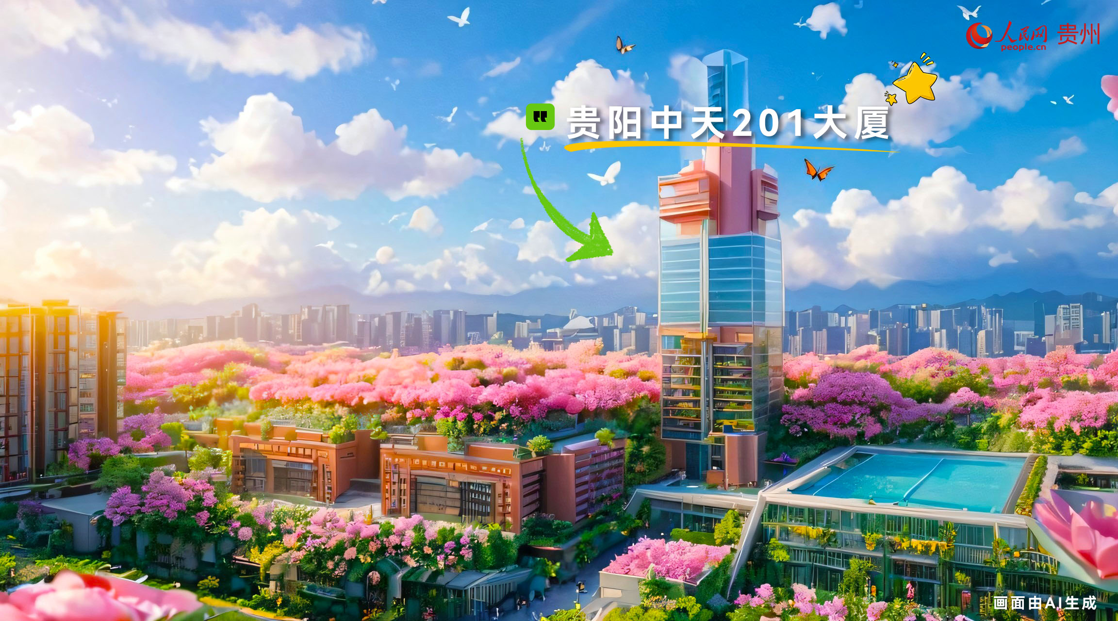 貴陽(yáng)中天201大廈。