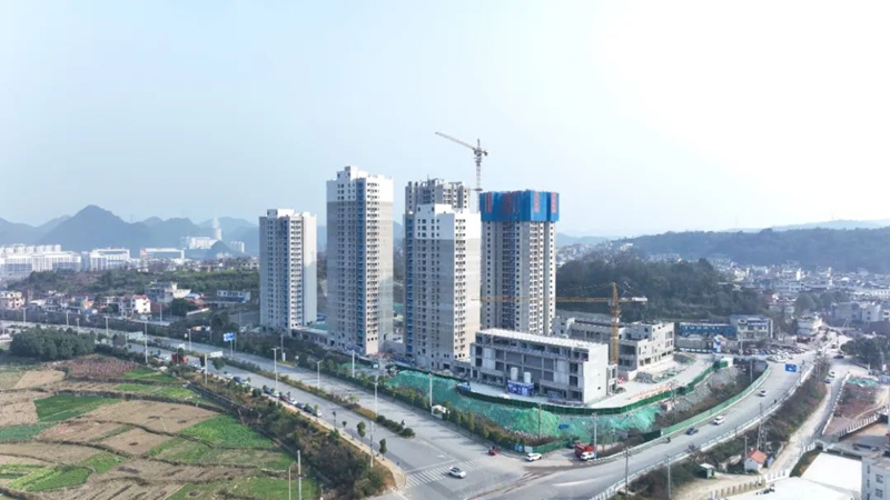 貴陽燕樓鎮(zhèn)保障性租賃住房項目。水電九局供圖