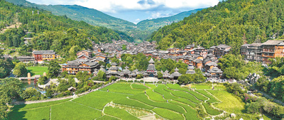 夏日的肇興侗寨。吳光輝攝