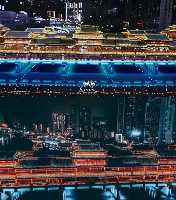 西山大橋是《無名之輩》的取景地之一，橋身燈光璀璨，站在橋頭俯瞰夜景，隨手一拍就是大片。圖/網(wǎng)絡(luò)